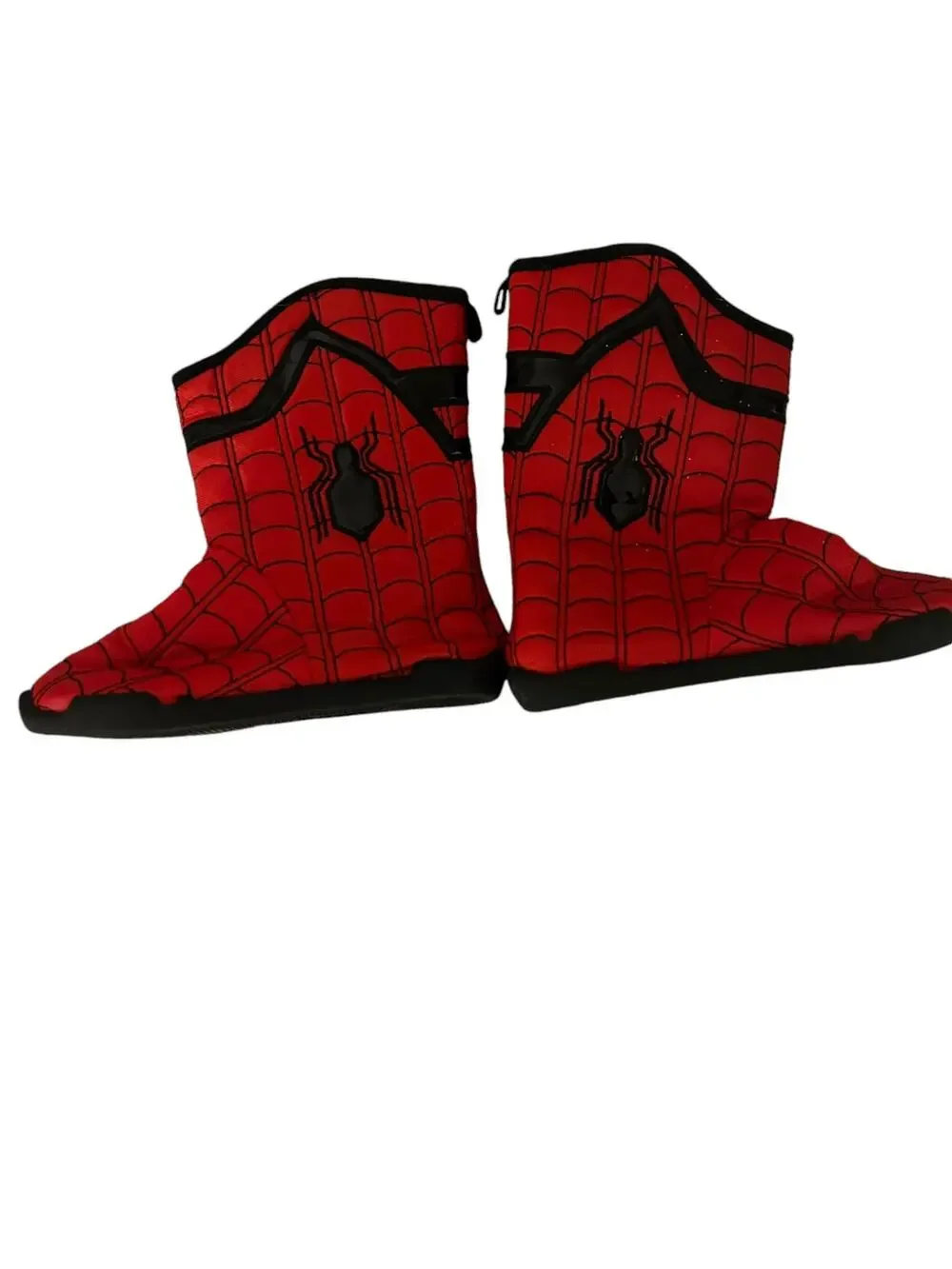 disney store SpiderMan Boot Slippers size 13/1